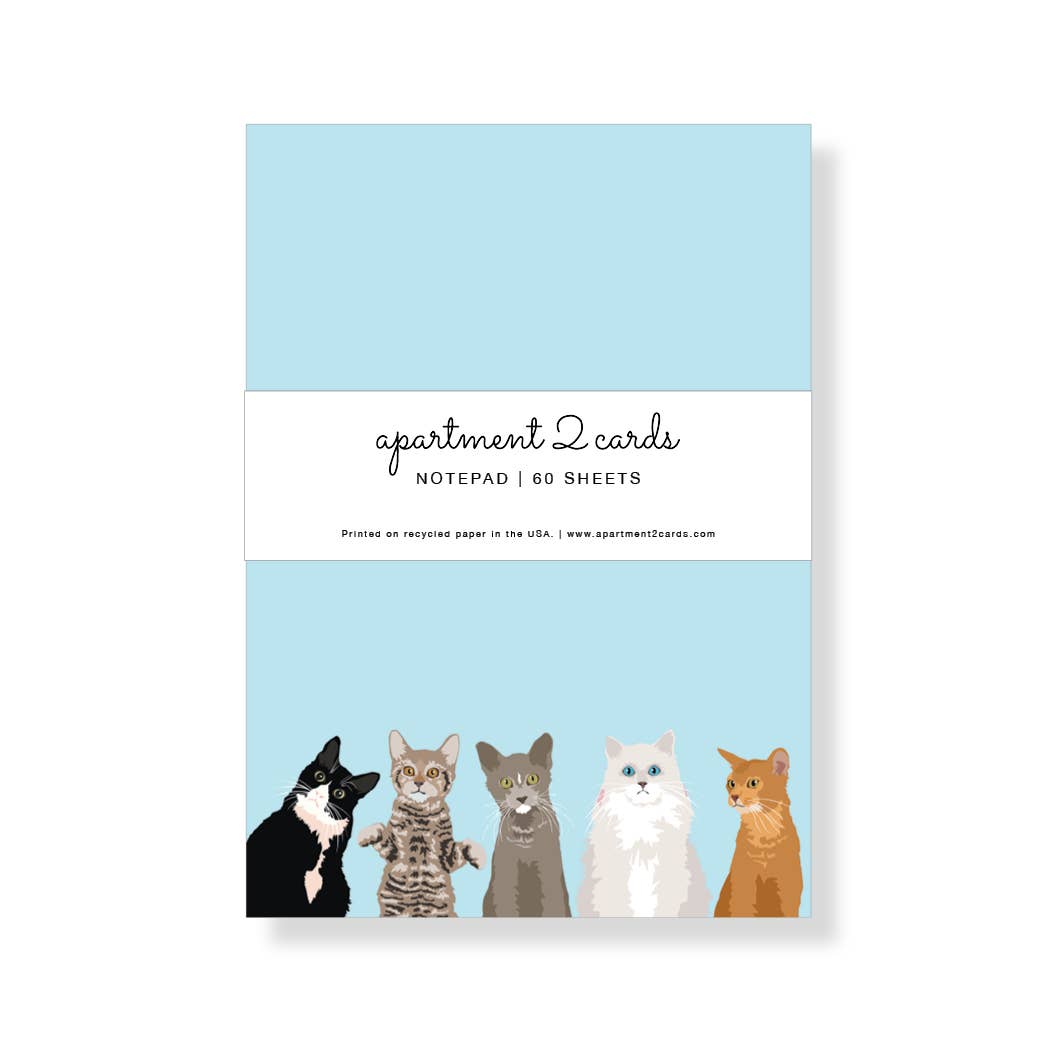 cats on bottom of blue page