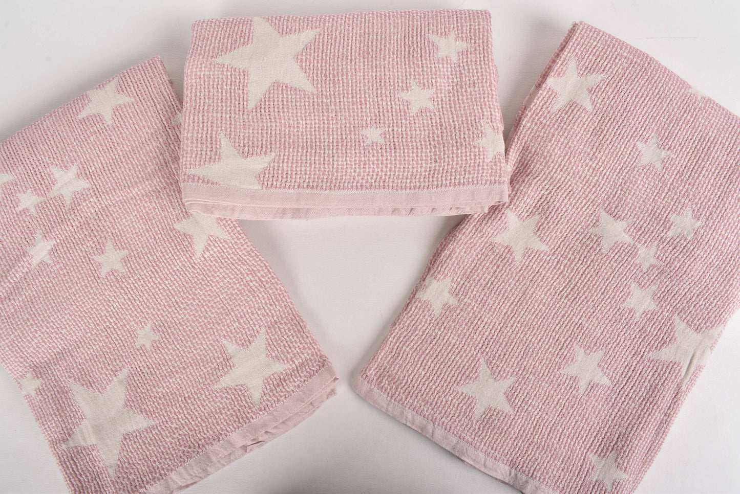 Baby Blanket, Cozy Turkish Throw Blanket, Pink Baby Throw