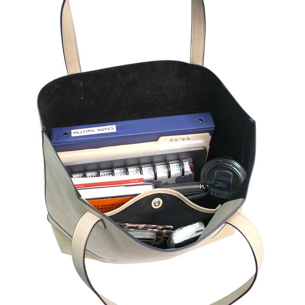 Faux Suede Tote Bag - Multiple Colors