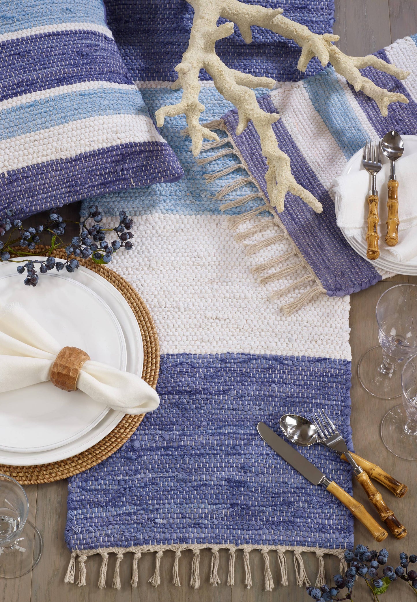 Striped Chindi Placemat