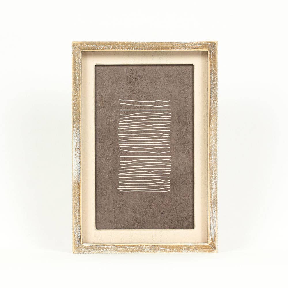 Brown and Cream B Line Wooden Sign Picture for wall