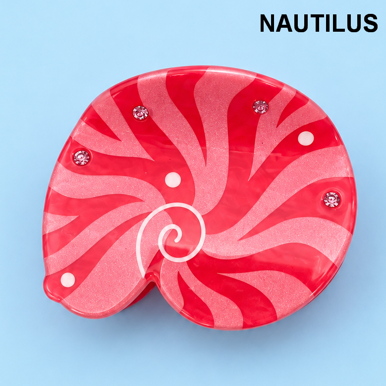 Coastal Sea Life Hair Claw Clips