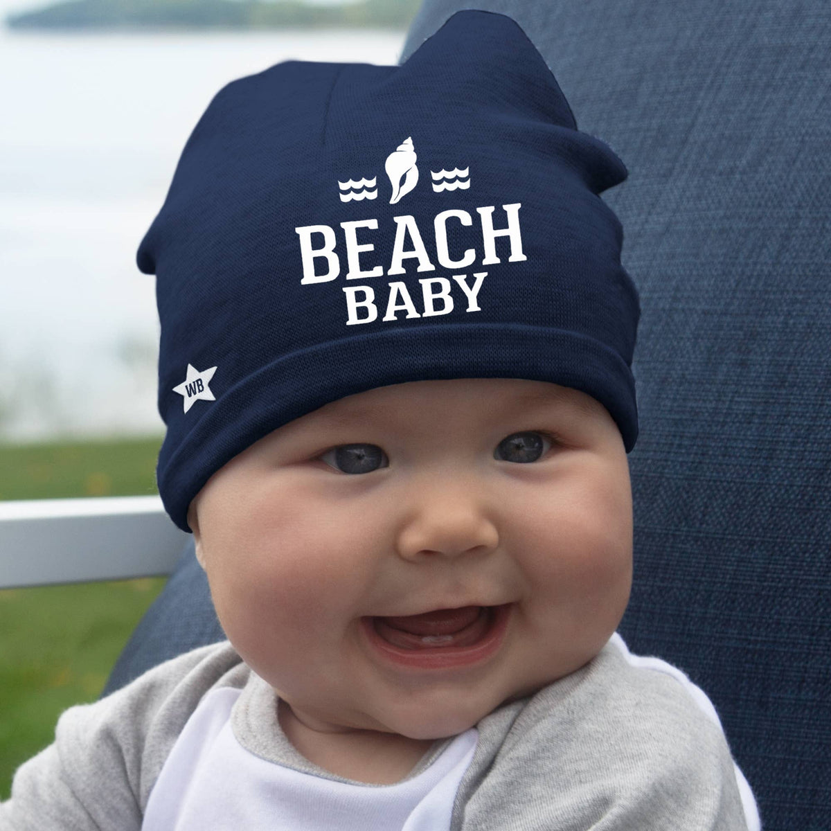 Beach - Navy Beanie
