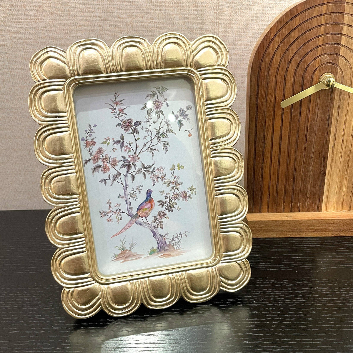 Gold Scalloped Picture Frame