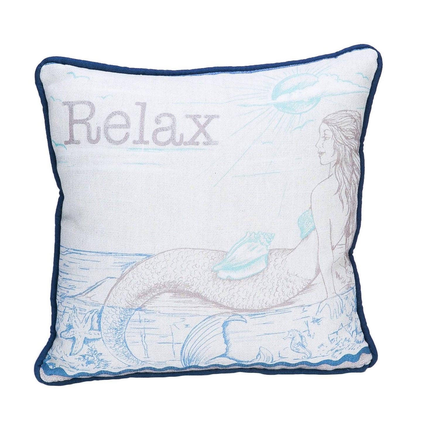 Mermaid Relax Throw Pillow