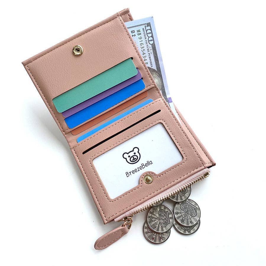Solid Color Multi-Functional Wallet - Multiple Colors
