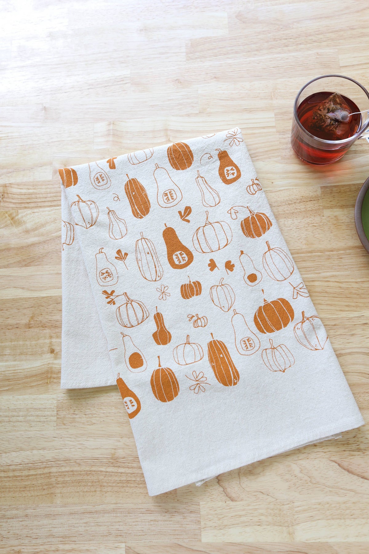 Pumpkin and Squash Fall Tea Towel