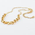 Two Style Gold Paperclip and Rolo Necklace