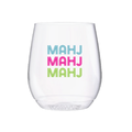 Mahj Mahj Mahj Shatterproof Wine Glasses