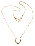Mini Hammered U Necklace