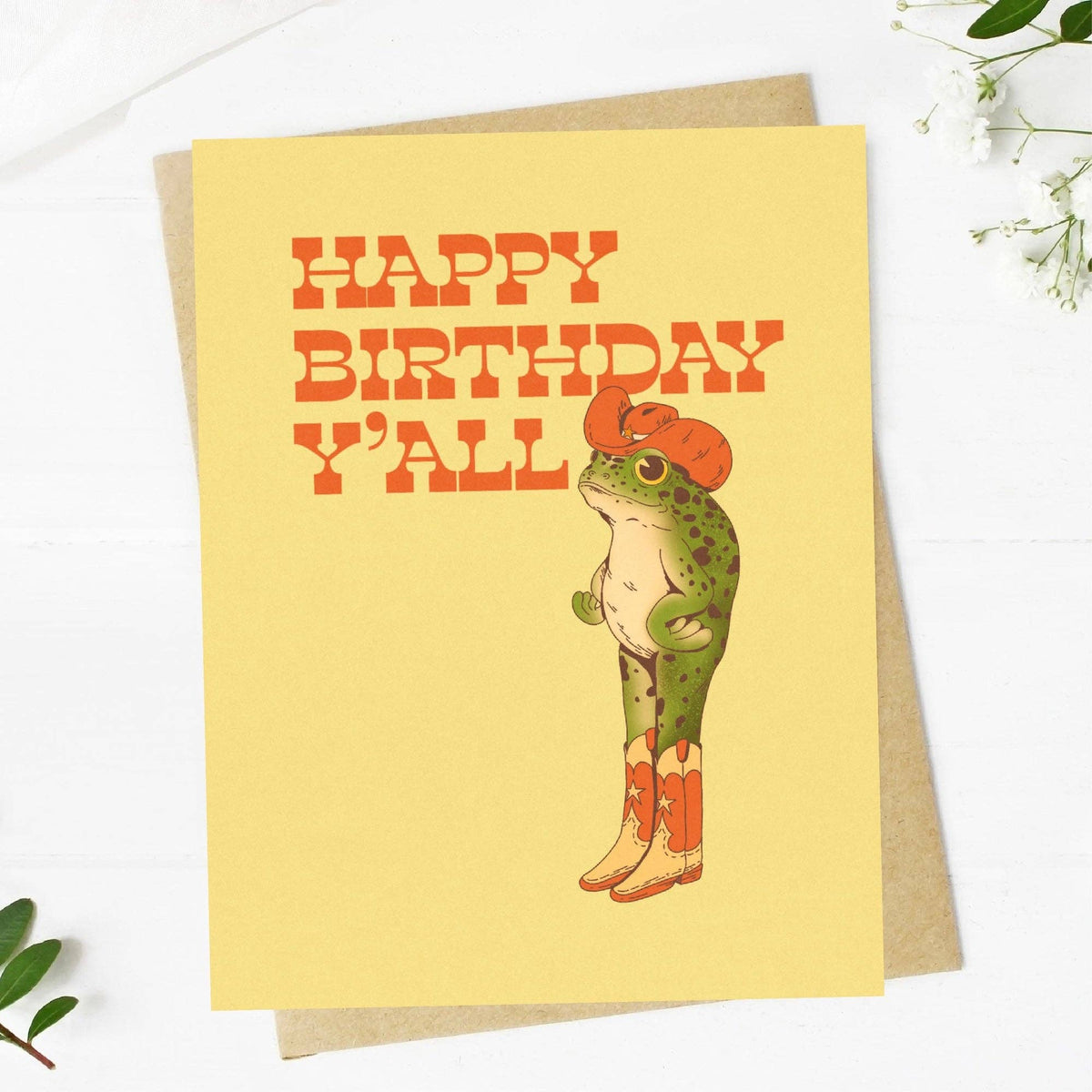 frog with cowboy hat
