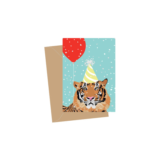 Mini Birthday Tiger Card