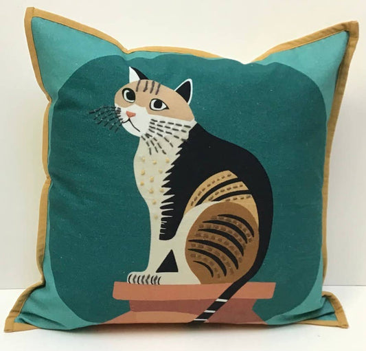 Cat Applique Pillow