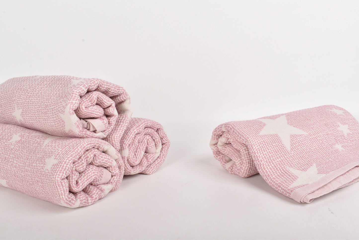 Baby Blanket, Cozy Turkish Throw Blanket, Pink Baby Throw