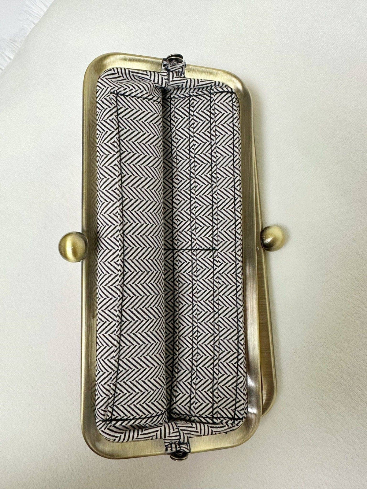 Tweed Kiss Lock Clutch