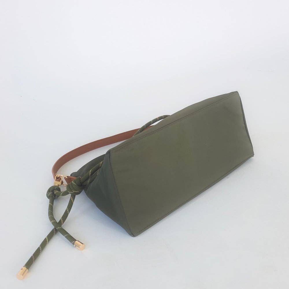 Nylon Slouchy Shoulder Bag