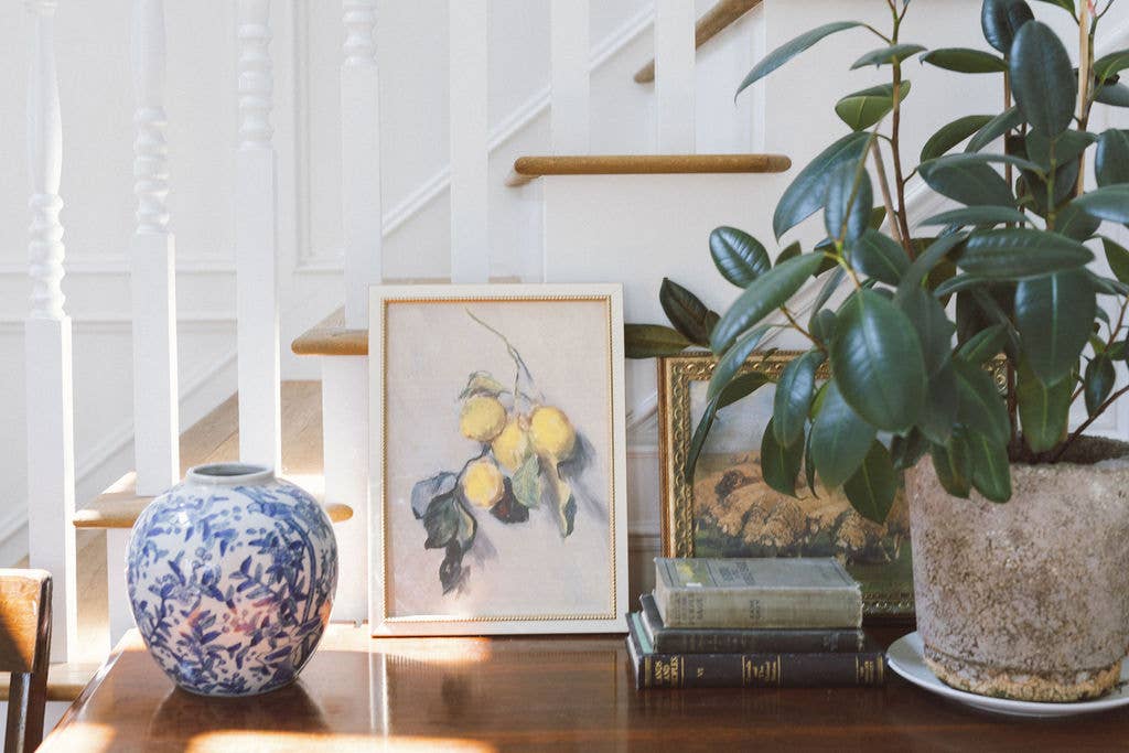 Branch of a Lemon Tree Framed Antique Art