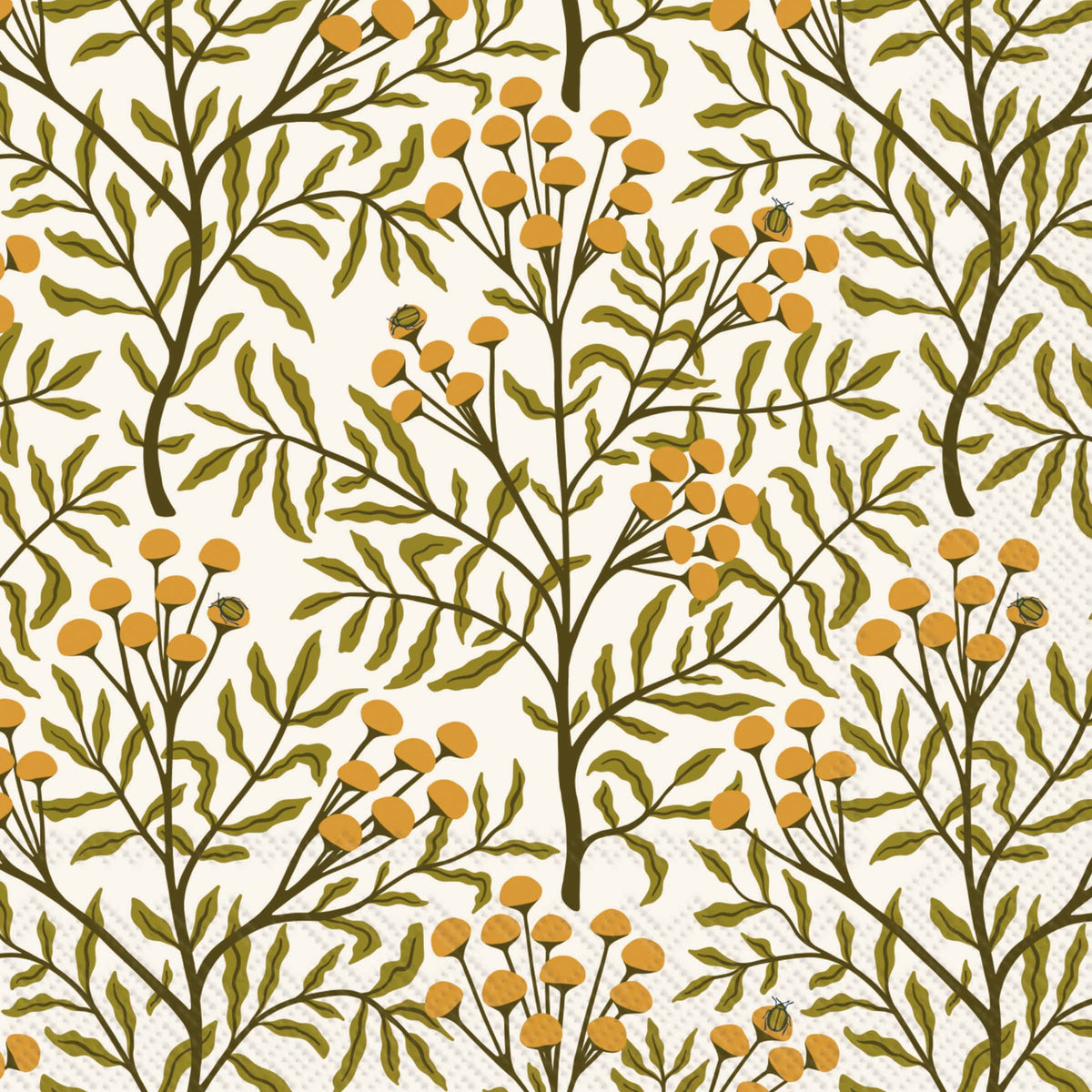 Autumn Acorn Tansy Paper Lunch Napkins