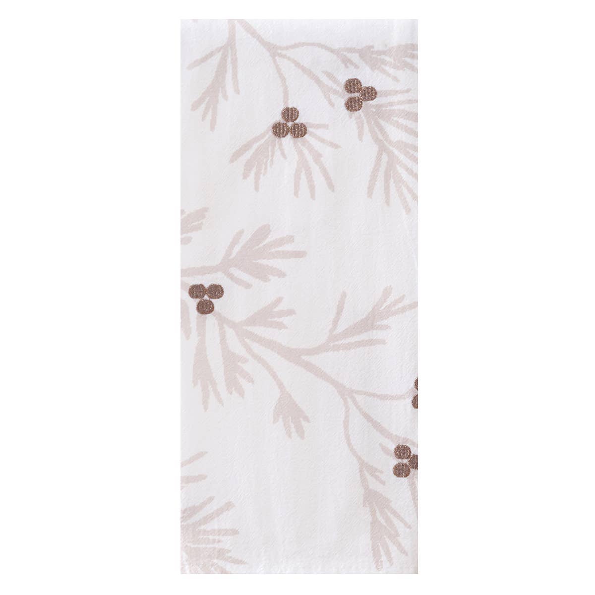 white towel bronze berries