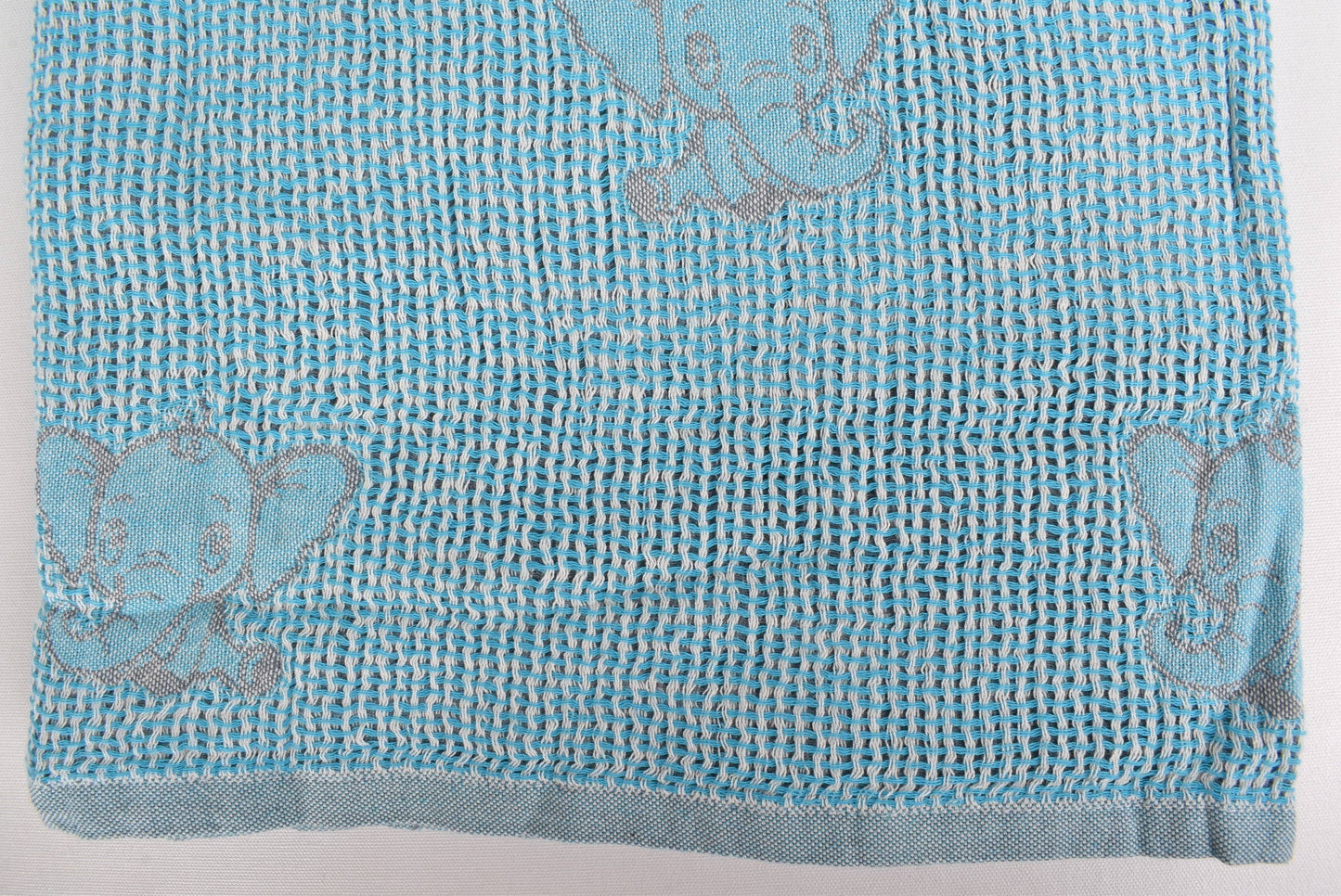 Organic Cotton Baby Blanket, Decorative Elephant Throw