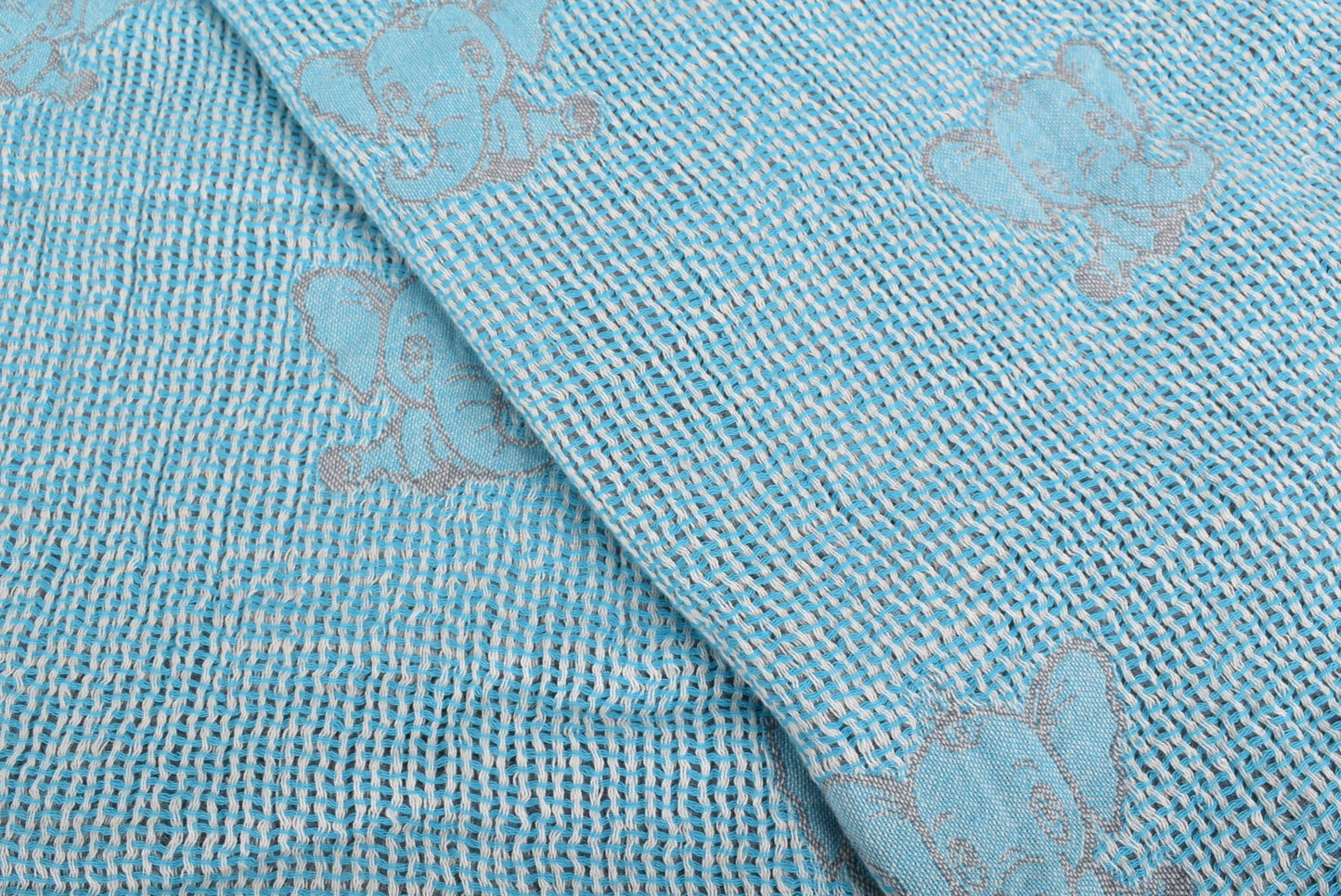 Organic Cotton Baby Blanket, Decorative Elephant Throw