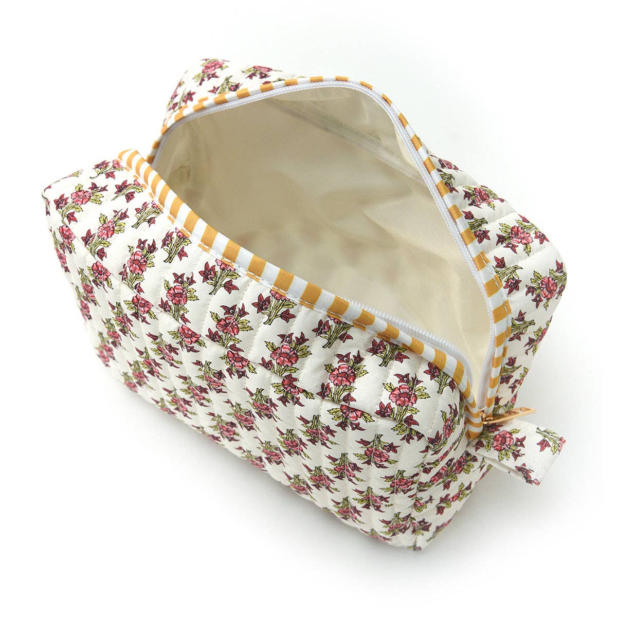 Quilted Shell Print Toiletry Pouch