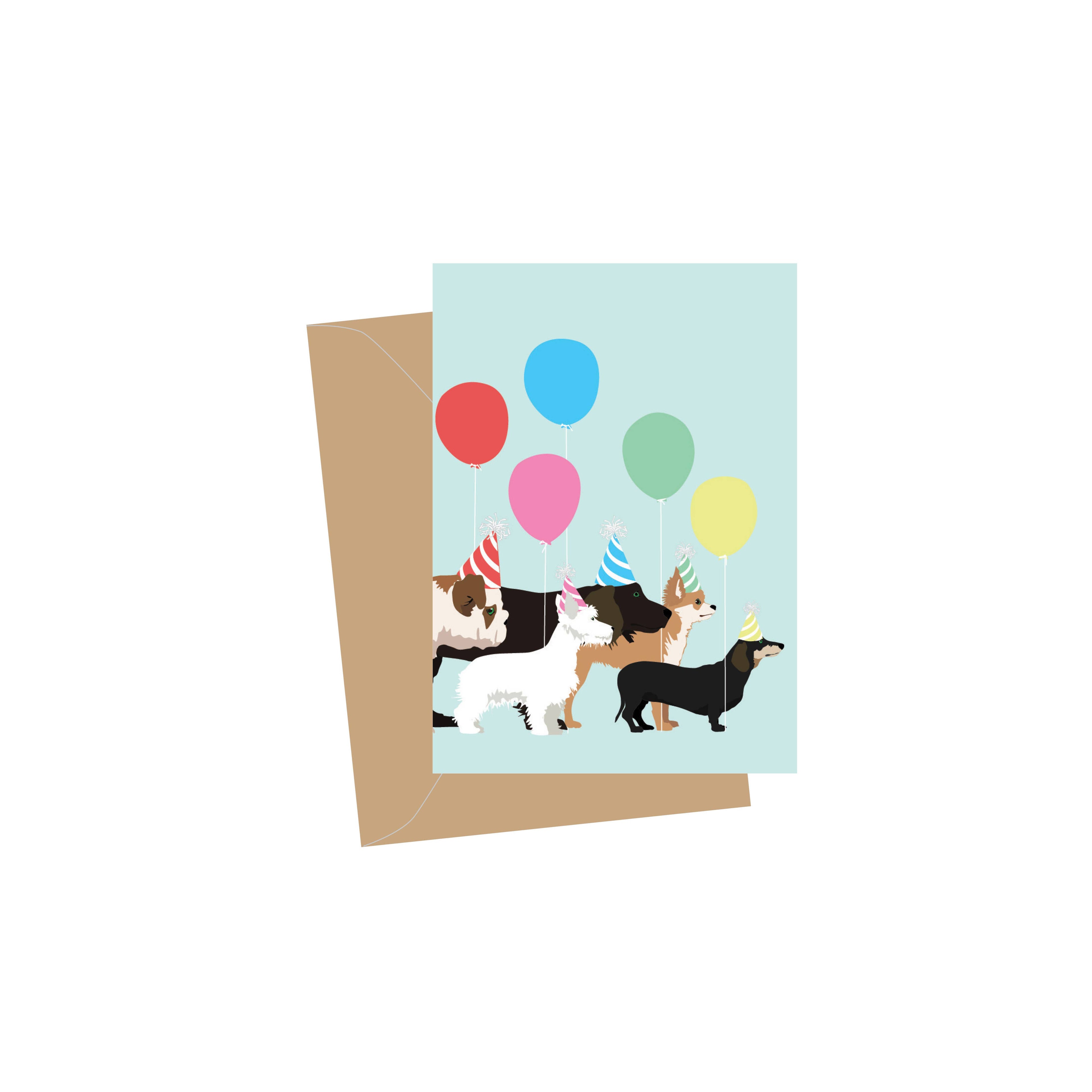 Mini Birthday Dogwalk Card