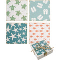 Block Print Beach Coaster Set