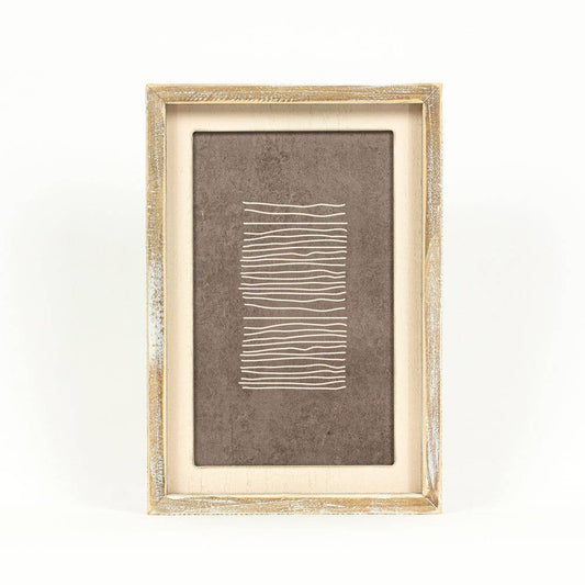Brown and Cream B Line Wooden Sign Picture for wall 