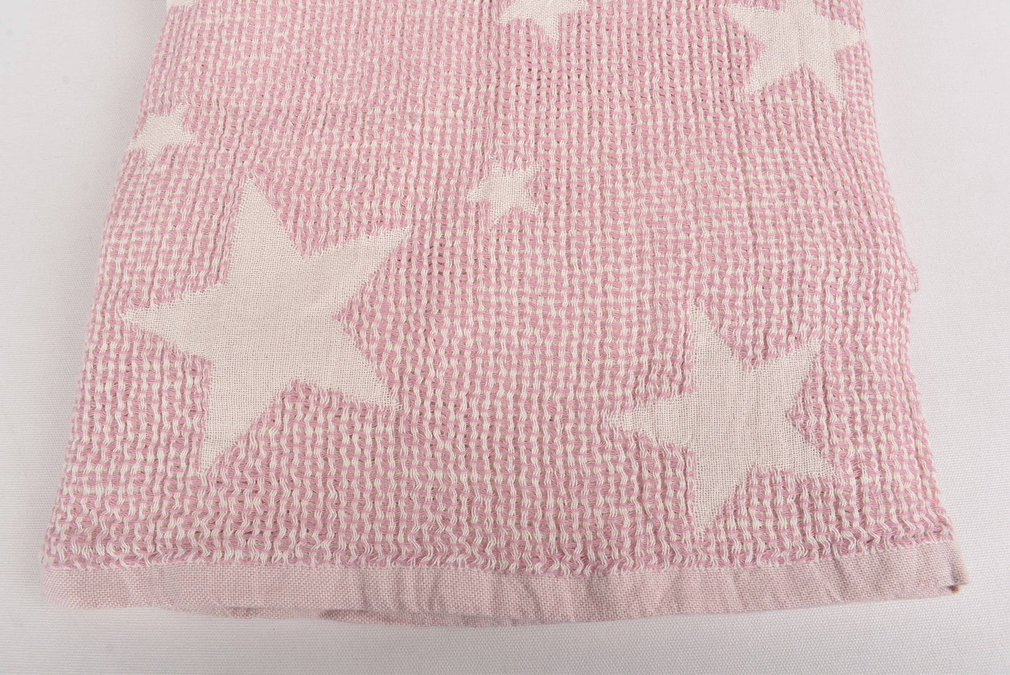 Baby Blanket, Cozy Turkish Throw Blanket, Pink Baby Throw