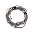 Seedbead Stretchy Bunch Bracelets - Multiple Color Styles: Smoky Silver