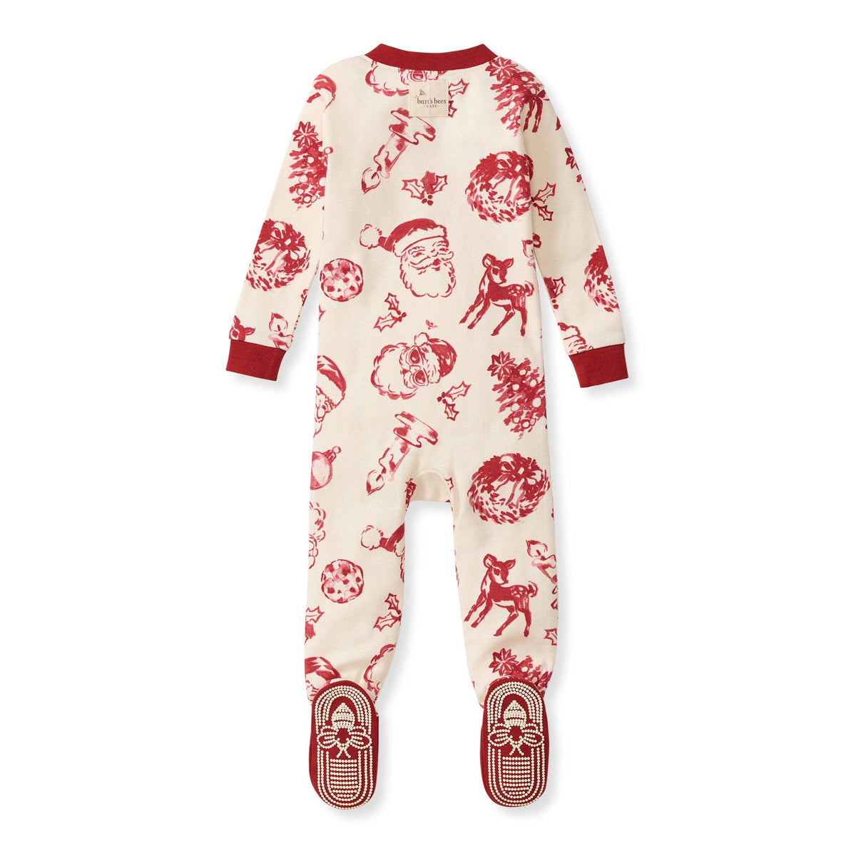 Nostalgic Christmas Organic Cotton Sleeper Footed