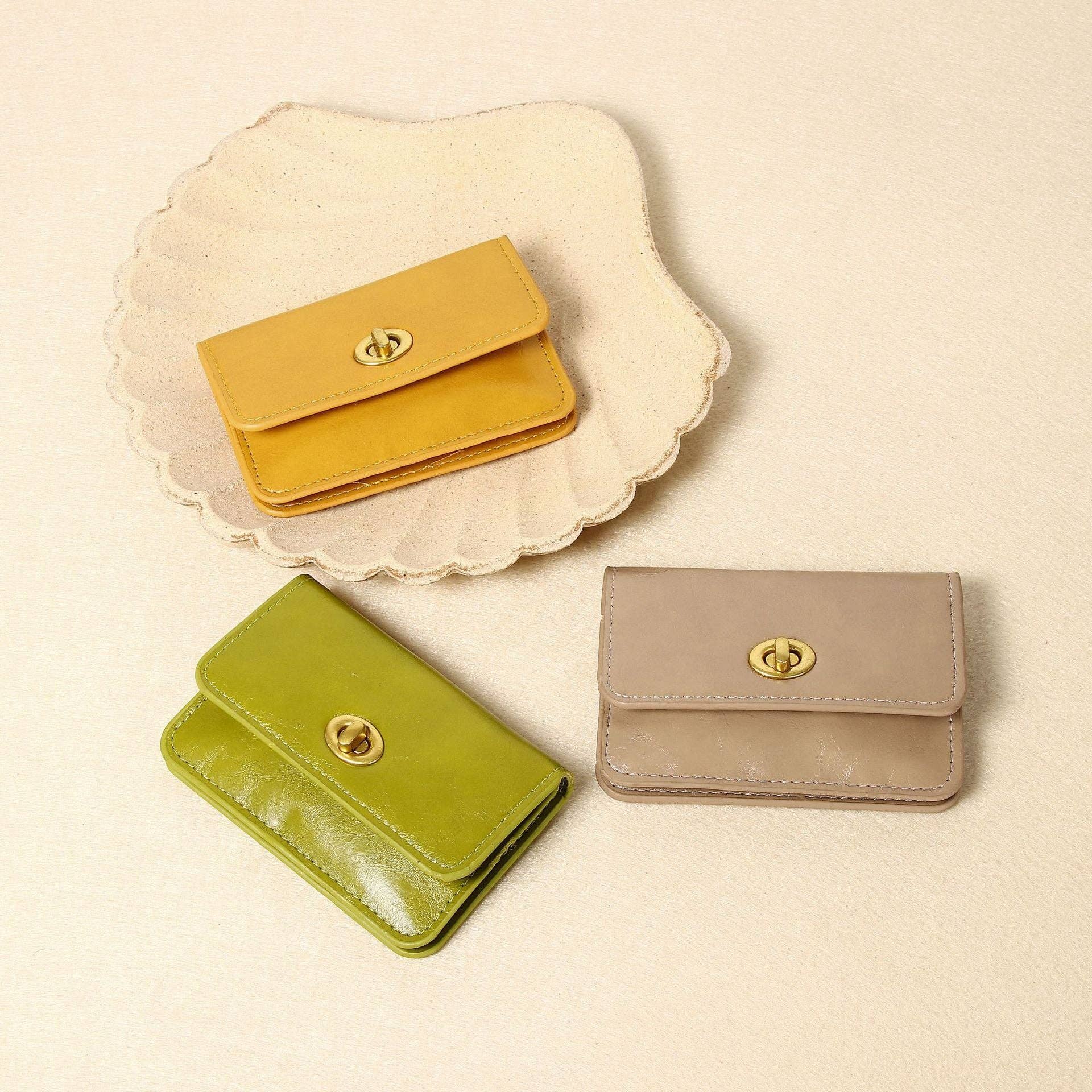 Vintage Solid Color Card Cases Wallets DP25C652