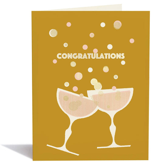 Toasting Glasses Congratulations