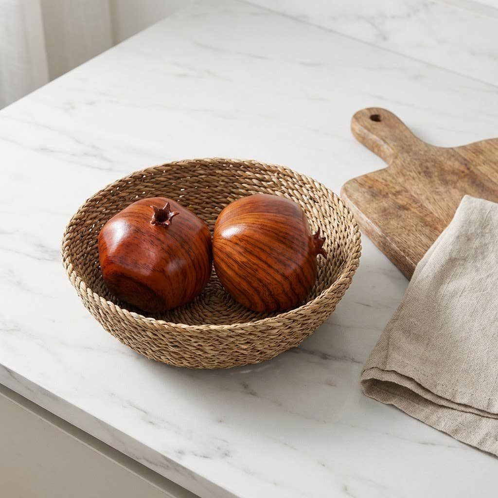 Faux Pomegranate Decorative Fruit