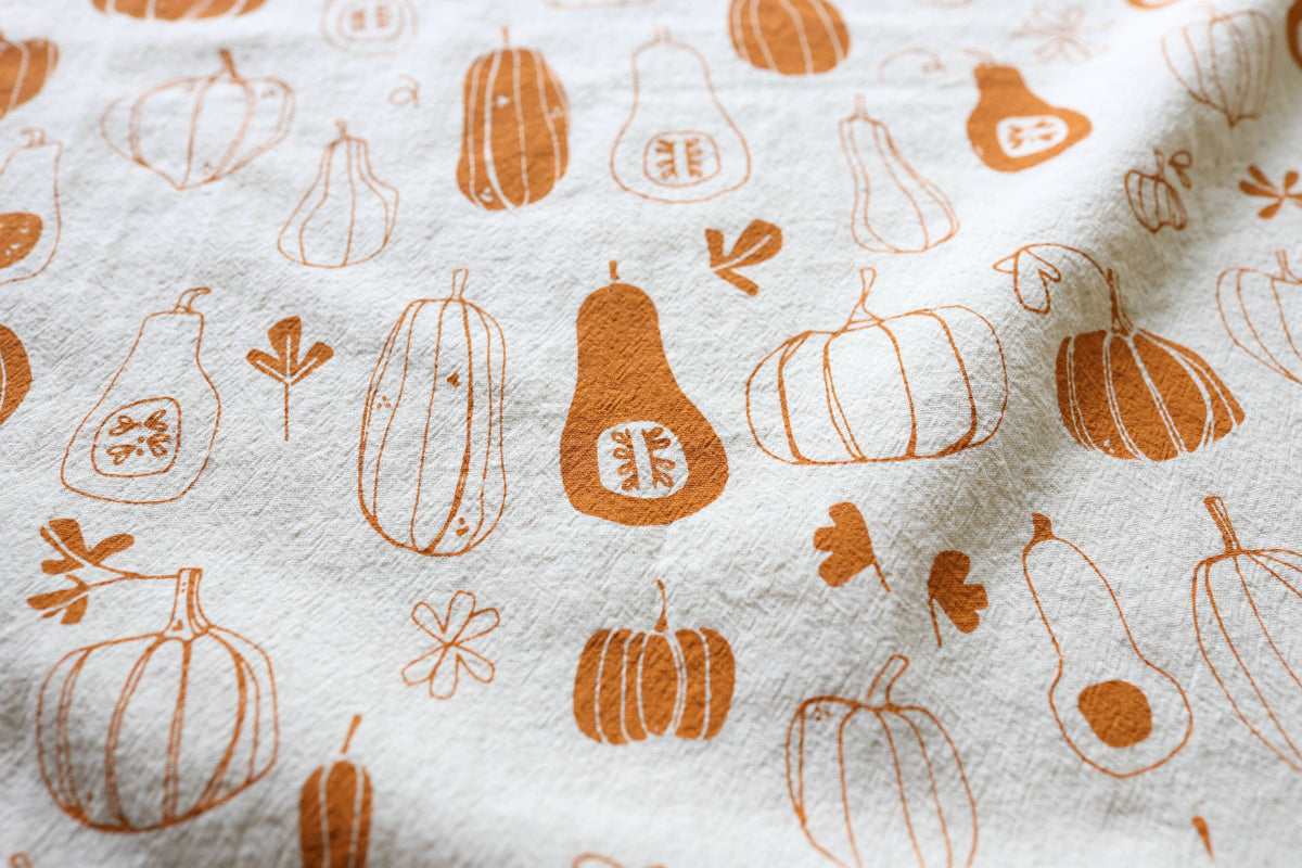Pumpkin and Squash Fall Tea Towel
