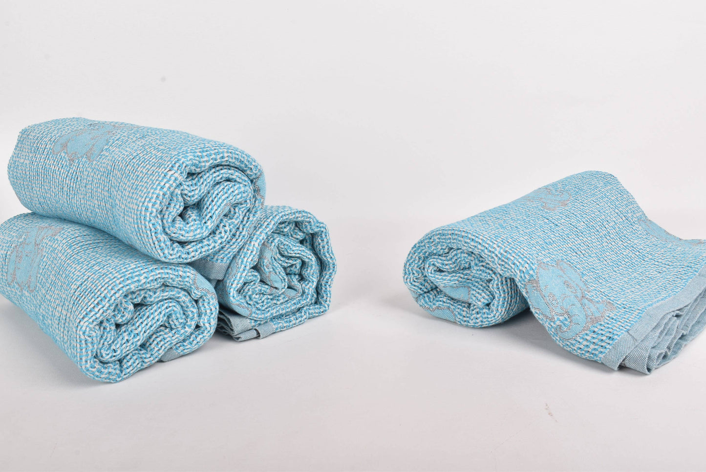 Organic Cotton Baby Blanket, Decorative Elephant Throw