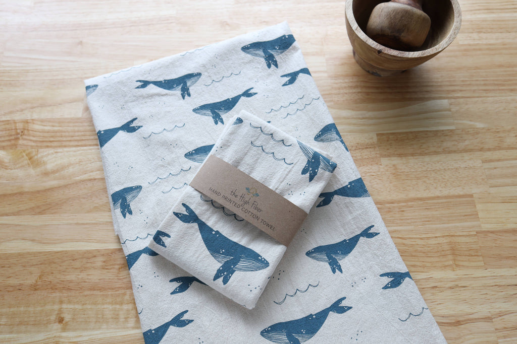 Whale Kitchen Towel