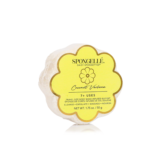 Coconut Verbena Daisy Spongette  | Soap Sponge | White Lotus