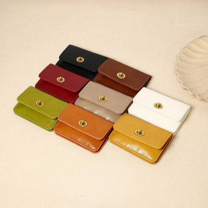 Vintage Solid Color Card Cases Wallets DP25C652