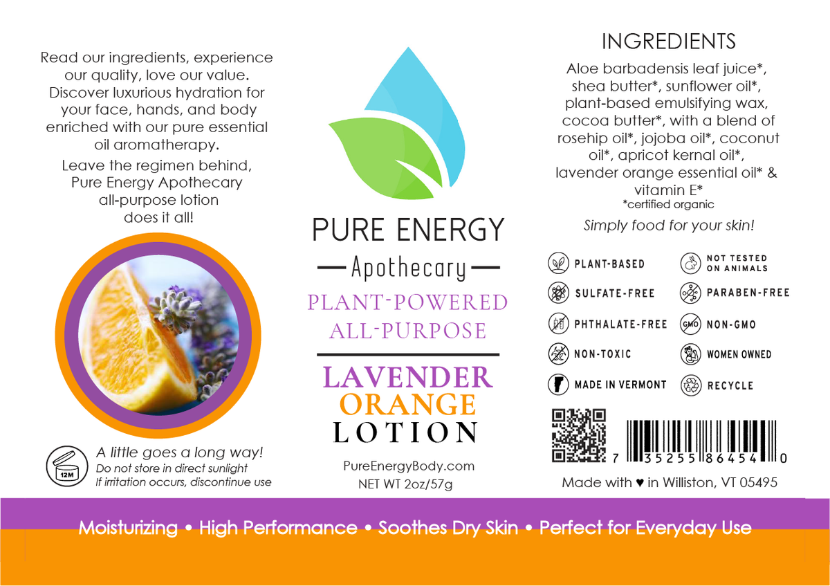Natural All Purpose Lotion 2 oz (Lavender)