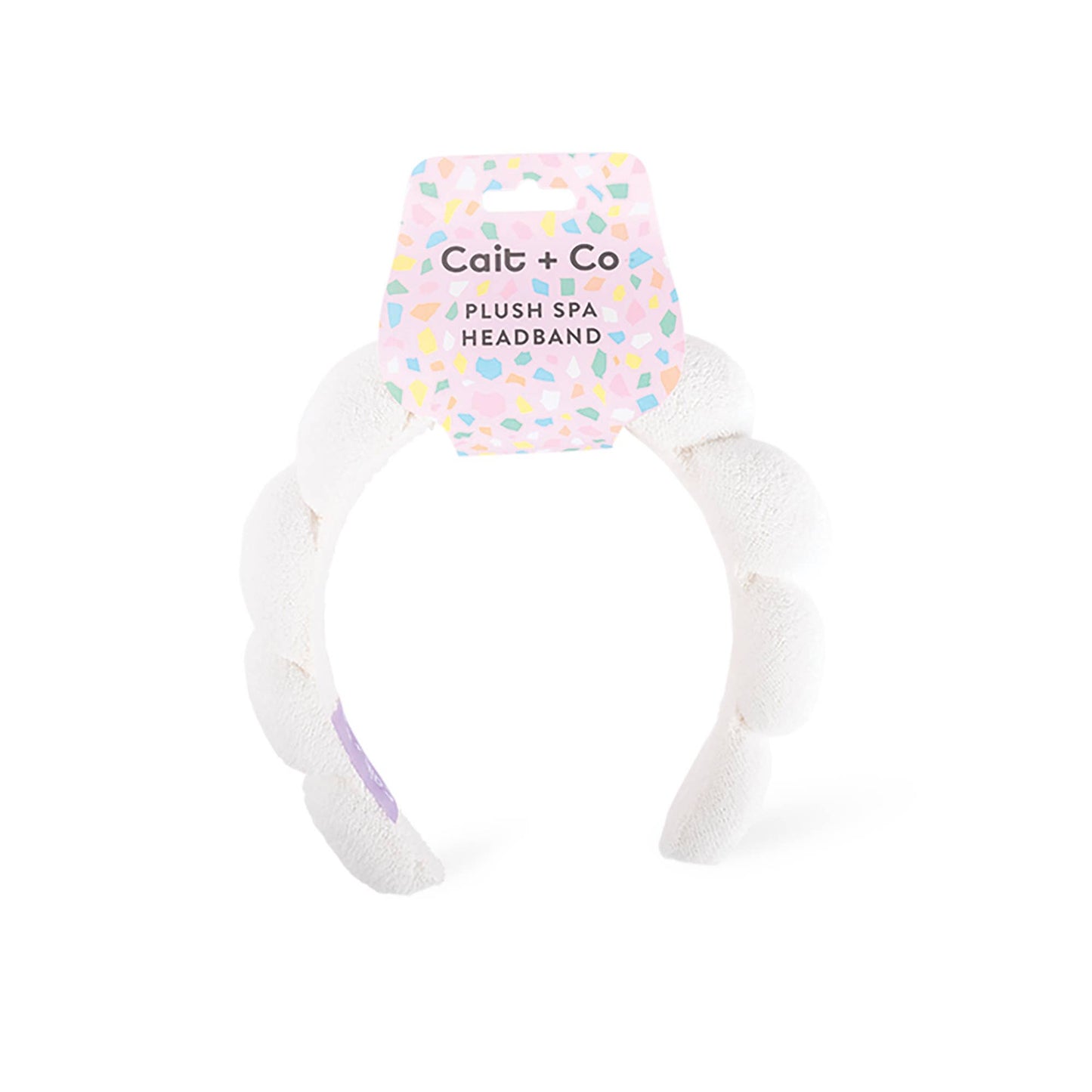 Plush Spa Headband - White