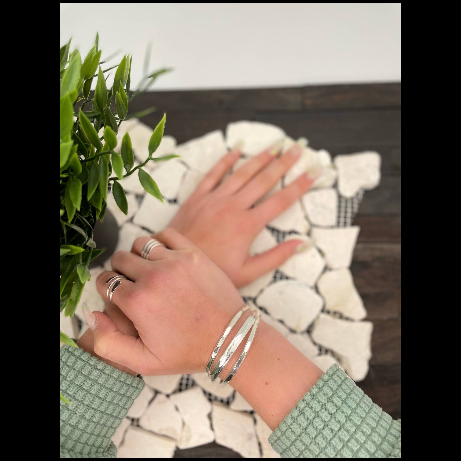 picture of bracelet on wrist