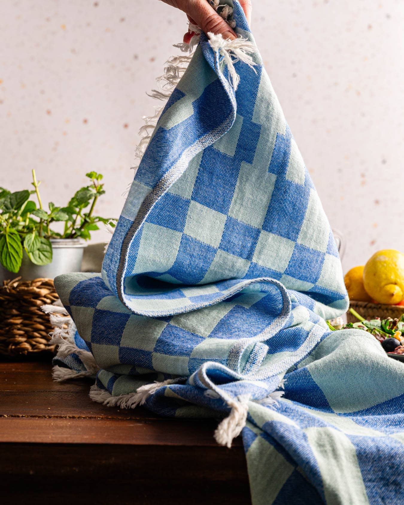 Geometric Kitchen Towel - Grids