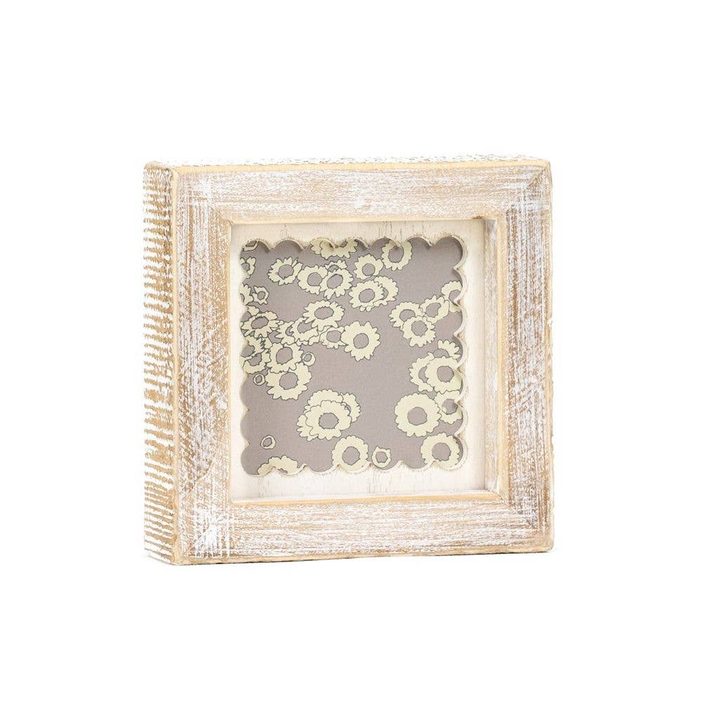5x5 Wood Frame Sign (DAISIES)