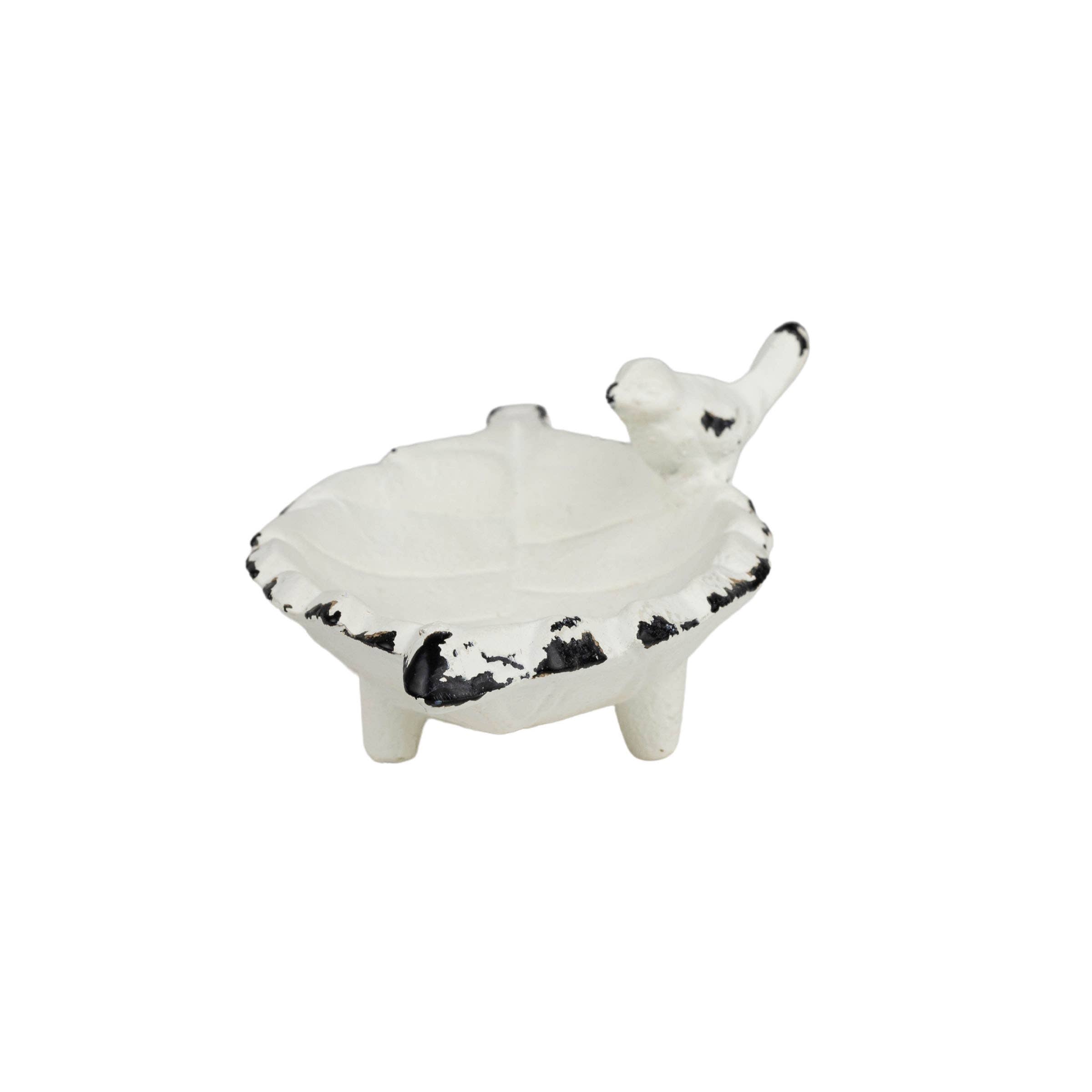 Bird on a Leaf Jewelry Trinket Tray