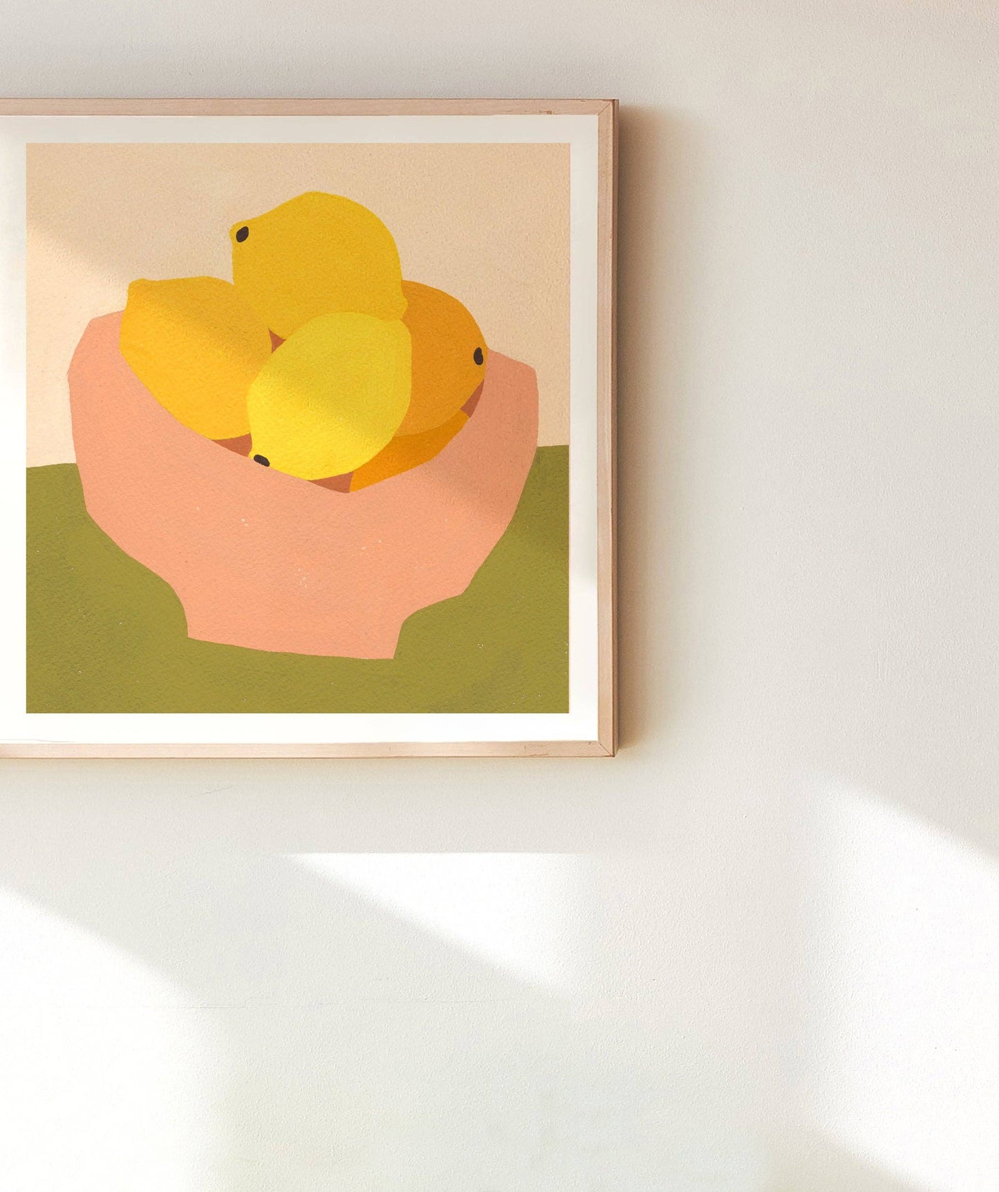 Lemons in Bowl Print