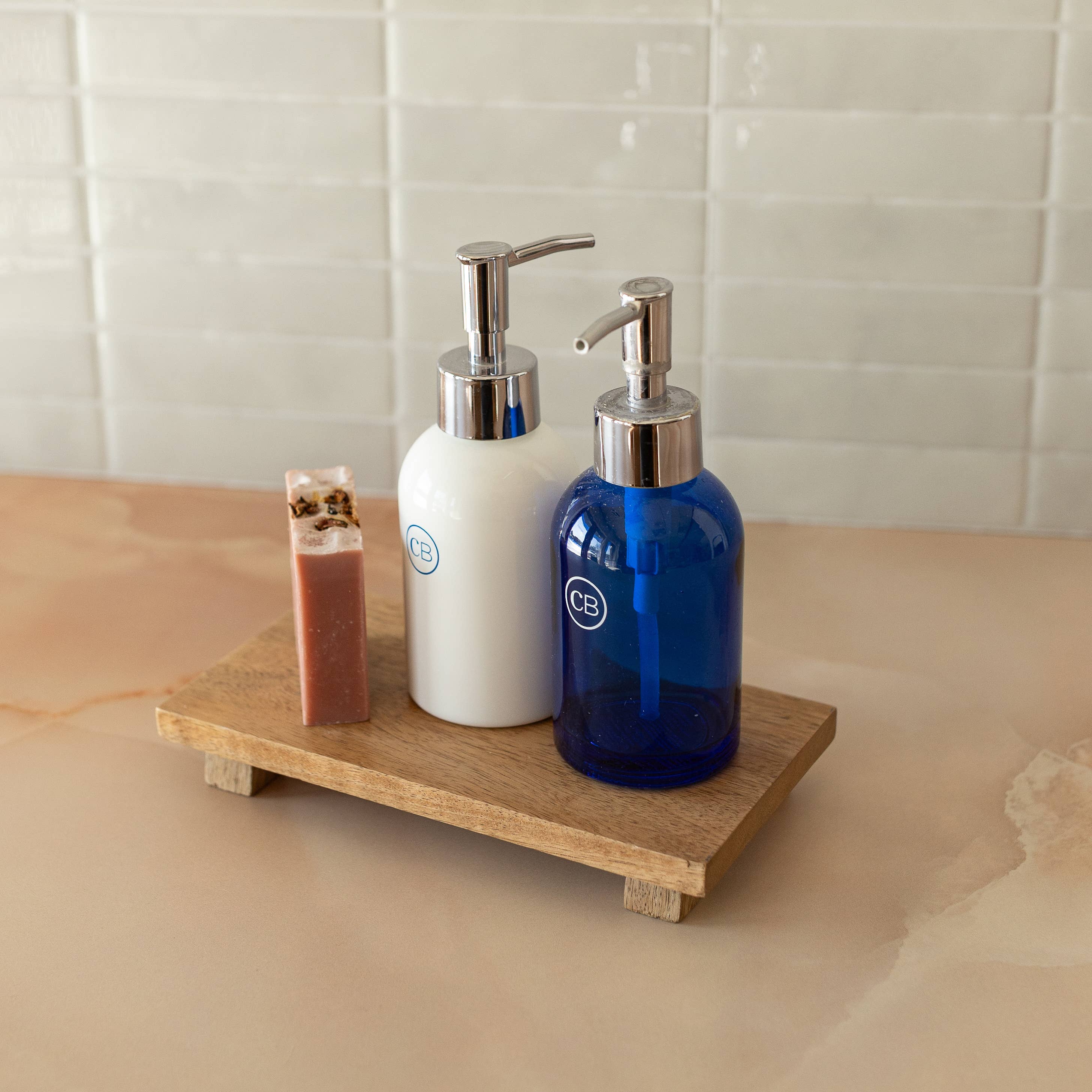 Hazel Wood Small Tray With Feet