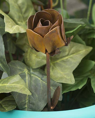 Flamed Rose Garden Plant Pick
