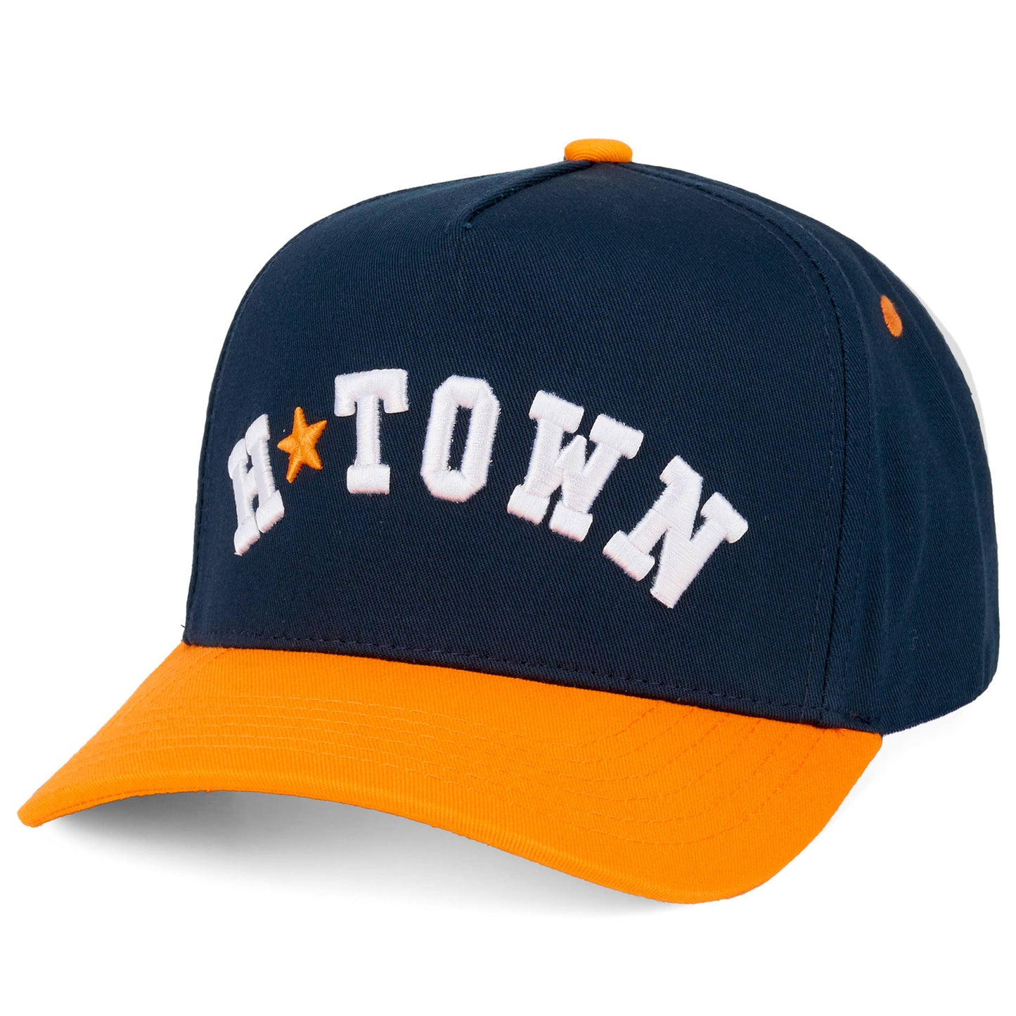 H TOWN Letter Embroidered Two Tone Trucker Hat